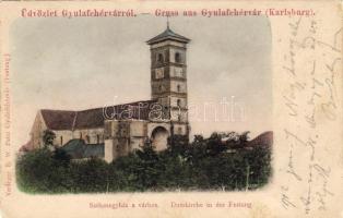 Gyulafehérvár, Karlsburg, Alba Iulia; Székesegyház a várban / castle gate (EK)
