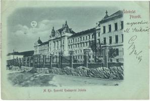 1898 Pécs, M. kir. Honvéd hadapród iskola este. Kiadja Günsberger Lajos (EK)