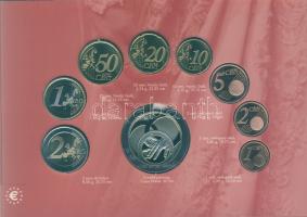 Hollandia 2002. 1c-2 8klf db + "Házasságkötés" emlékérem, "Esküvő" szettben T:BU