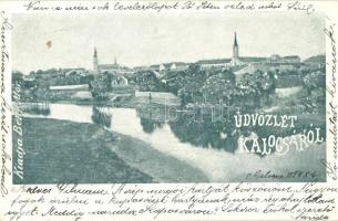 1899 Kalocsa, látkép, templom. Kiadja Behr Mór
