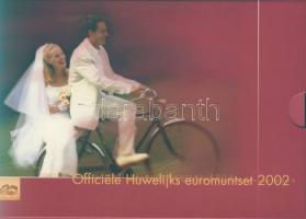 Hollandia 2002. 1c-2 8klf db + "Házasságkötés" emlékérem, "Esküvő" szettben T:B...