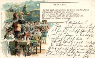 1900 Serenade. Ottmar Zieher litho s: H.W. (EK)