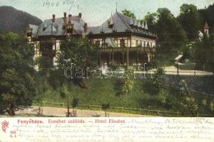 1906 Fenyőháza, Lubochna; Erzsébet szálloda. Kiadja Feitzinger Ede 1904/14. 650. / Hotel Elisabet