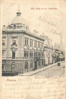 1900 Kassa, Kosice; Kir. ítélőtábla, Evangélikus templom. Nyulászi Béla kiadása 12. sz. / high court, Lutheran church (EK)