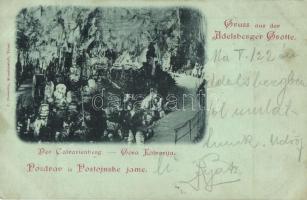 1899 Postojnska jama (Adelsberger Grotte), Der Calvarienberg / Gora Kalvarija / cave interior. J. Horowitz Kunstanstalt (EK)
