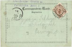 1899 Postojnska jama (Adelsberger Grotte), Der Calvarienberg / Gora Kalvarija / cave interior. J. Ho...