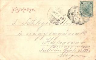 1903 Frantiskovy Lazne, Franzensbad; Kirchengasse / Church street, shops. Verlag Josef Zimmermann No...