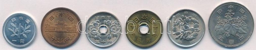 Japán 1989. 1-500Y (6xklf) T:1-