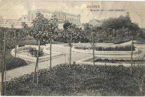 1906 Zágráb, Agram, Zagreb; Botanicki vrt / Jardin botanique / Botanic garden, park (r)
