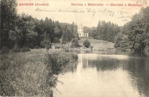 1906 Zágráb, Agram, Zagreb; Glorieta u Maksimiru / Gloriette, Maksimir park (r)