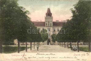 1906 Zágráb, Agram, Zagreb; Rudolfova vojarna / Rudolf laktanya / K.u.K. military barracks (ázott sarok / wet corner)