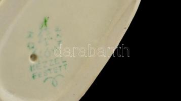 Hollóházi kis balerina, kézzel festett, jelzett, hibátlan, m: 14 cm