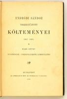 Endrődi Sándor összegyűjtött költeményei. 1-4. kötet. Bp., 1898, Athenaeum, 1 t.(címkép)+VIII+296+31...
