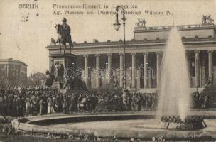 Berlin, Promenaden-Konzert im Lustgarten, Kgl. Museum und Denkmal Friedrich Wilhelm IV. / concert at the museum