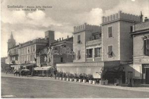 Ventimiglia, Hotel Restaurant Maison Dorée/ station, marketplace