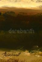 Reinhardt István (1936-): Egyedül. Olaj, farost, jelzett, keretben, 40×60 cm