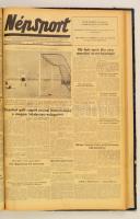 1953 Népsport IX. évf. 175-261. számai, 1953. szeptember 1.-december 31. Félvászon-kötésben, szakado...