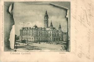 1900 Győr, Városháza. Kiadja Ehrenthál Ig. (EK)