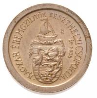 Bogár Lívia (1957-) 1987. MÉE-Keszthely / III. Numizmatikai Nyári Egyetem jelzett Ag emlékérem (3,57g/0.835/15mm) T:1- fo. Adamo HB4a