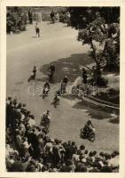 4 db modern magyar sport motívumlap: Népstadion, foci, Nemzetközi női tőrvívóverseny a Sportcsarnokb...