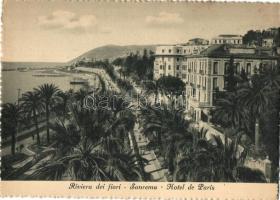 Sanremo, Riviera, Hotel de Paris / shore