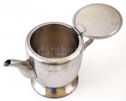 Fém kávés kancsó, m: 13 cm, d: 12 cm