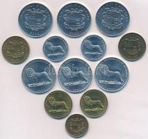 Vegyes: Andorra 2002. 1c (3xklf) + 2c + Kongó 2002. 25c (2xklf) + 5c (2xklf) + 50c (3x) + 1Fr T:1-,2...