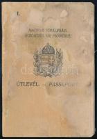 1929 2 db fényképes magyar útlevél férj és feleség részére