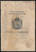 1929 2 db fényképes magyar útlevél férj és feleség részére