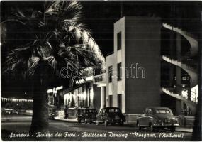 Sanremo, ristorante Dancing ,,Morgana / restaurant, night, automobiles