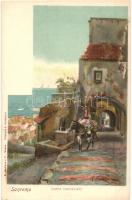 Sanremo, Porta Candelieri / domed sidewalk, litho s: R. Guidorizzi