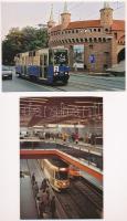 10 db MODERN  külföldi villamos / 10 modern motive postcards; European trams
