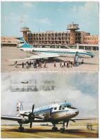 18 db MODERN repülőgépek, sok MALÉV / 18 modern motive postcards; aircrafts, many Malév Hungarian Airlines