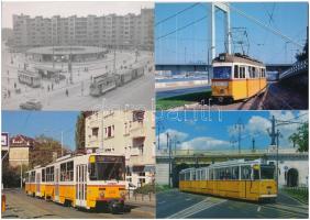 20 db MODERN magyar BKV villamos / 20 modern motive postcards; Hungarian trams from Budapest