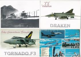 10 db MODERN motívumlap, külföldi katonai repülőgépek / 10 modern motive postcards; European military aircrafts