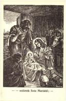 20 db régi vallás motívumlap Jézus életéről Barsy E. grafikáival; Don Bosco nyomda, Karmelita Rendhá...