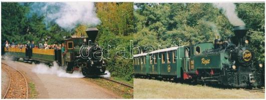 20 db MODERN magyar keskeny nyomközű (kisvasút) vonatos motívumlap / 20 modern Hungarian unused Narrow-gauge railway motive cards