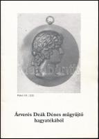 1995 Deák Dénes-hagyaték árverési katalógusa. Leütési árakkal. Jó állapotban.