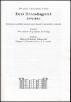 1995 Deák Dénes-hagyaték árverési katalógusa. Leütési árakkal. Jó állapotban