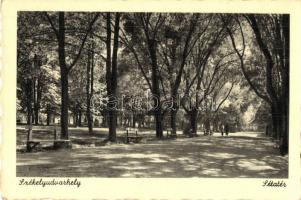 Székelyudvarhely, Odorheiu Secuiesc; Sétatér. Soha Aladár kiadása / promenade park (EK)