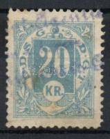 DDSG-DGT 20kr csomagbélyeg