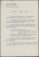 cca 1950 Kis szocialista dokumentum tétel: katonai dicsérő irat és más iratok