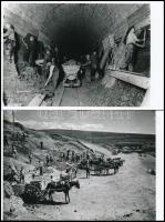 Szeretfalva-Déda vasútvonal építése, 22 db utólagos előhívás, 8,5×12,5 és 12×18 cm