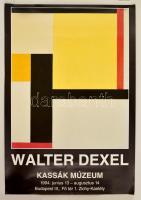 1994 Walter Dexel, kiállítási plakát, Bp. Kassák Múzeum, 73x50 cm.