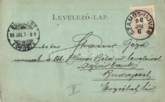1899 Szamosújvár, Gherla; Országos fegyintézet, börtön. Todorán Endre kiadása / prison, jail (EK)