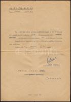 1948 Budapest, rendőr nyomozóhadnagyi kinevezés