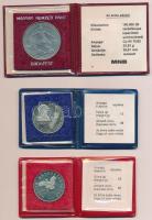 1982. 100Ft Cu-Ni "Labdarúgó Világbajnokság 1982" eredeti MNB tokban tanúsítvánnyal + 1983...