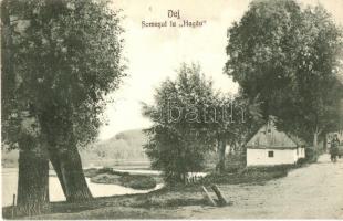 Dés, Dej; Somesul la Hagau / Szamos folyópart részlete. V. Roman kiadása, Dr. Czettele felvétele / Somes riverside (EK)