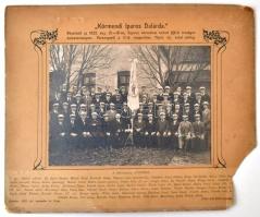 1925 Sopron, "Körmendi Iparos Dalárda" a XX-ik országos dalosversenyen, kartonra kasírozot...