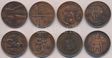 Vegyes: 1989-2000. A MÉE Székesfehérvári Szervezetének magyar uralkodókat ábrázoló Br emlékérmei (8x...